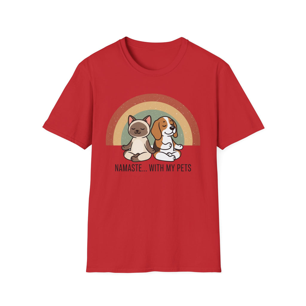 Namaste..With My Pets - T-Shirt