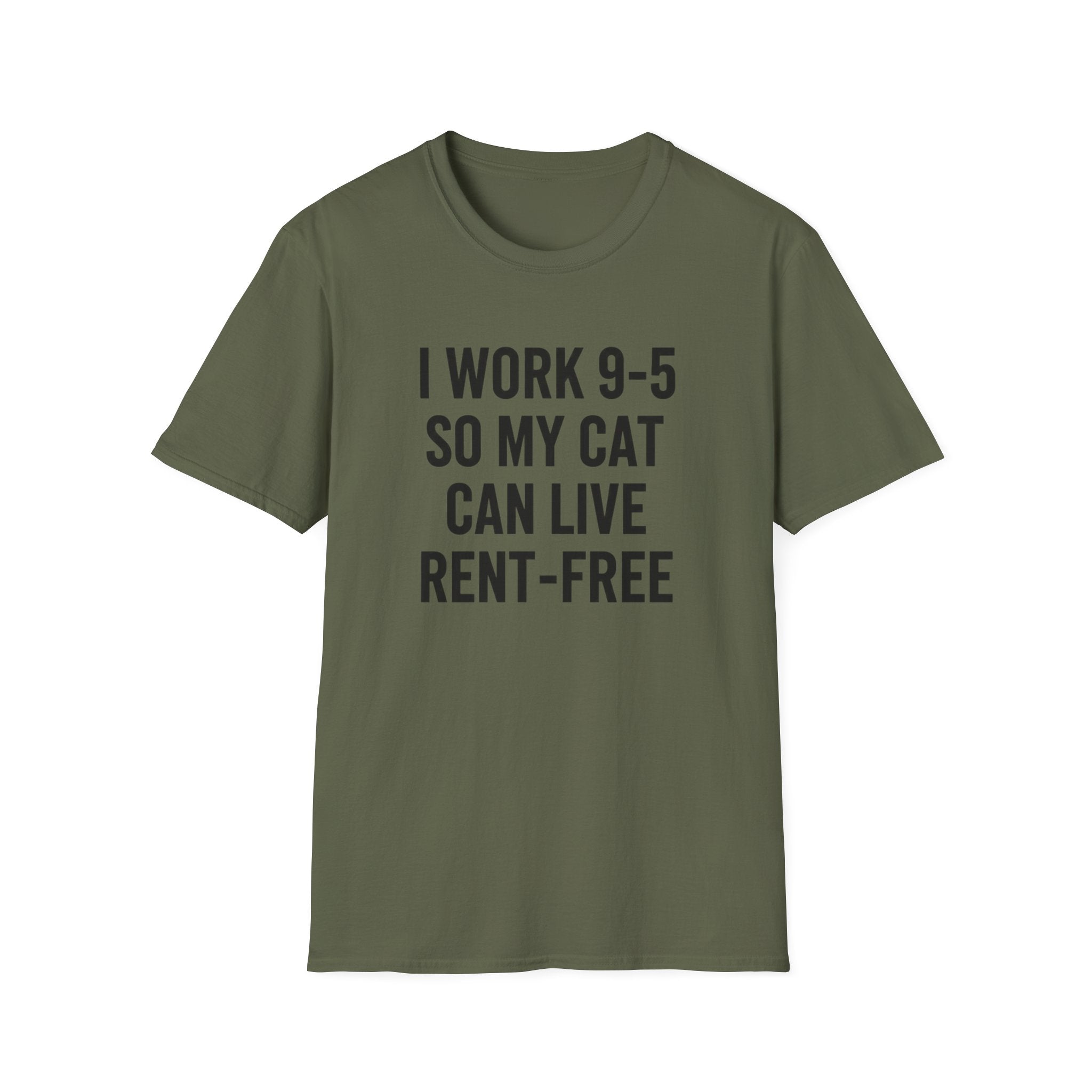 I Work 9-5 So My Cat Can Live Rent-Free - T-Shirt