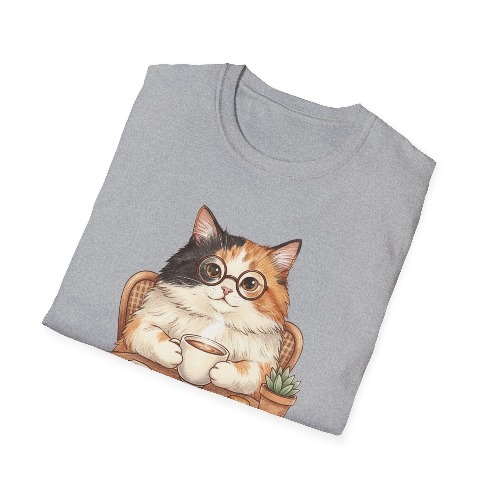 Coffee Cat  - T-Shirt