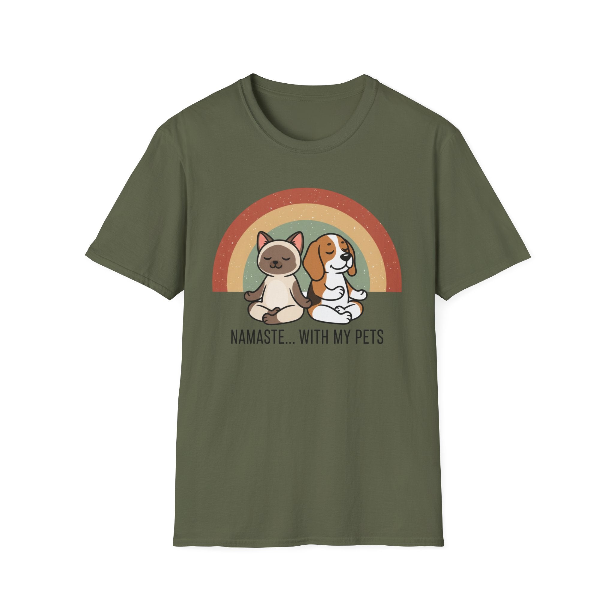Namaste..With My Pets - T-Shirt