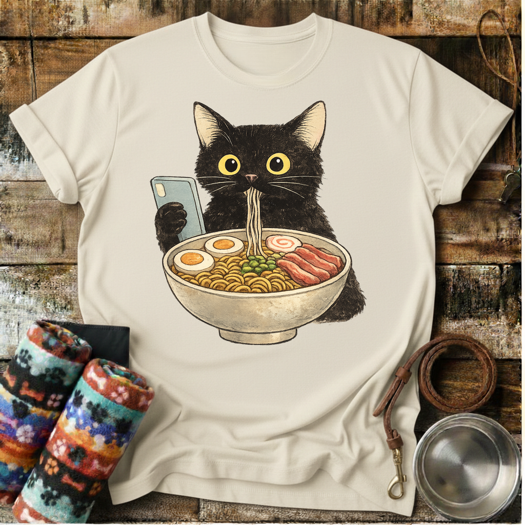 Happy Noodle Cat - T-Shirt